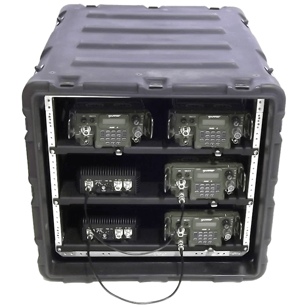 Integrated 4 Transceivers Amplified Communication Case - ABP