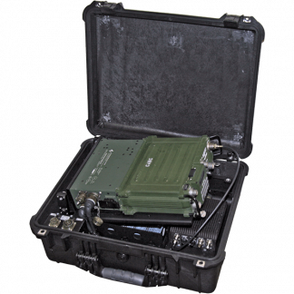 INTEGRATED MULTI-BAND / SATCOM AMPLIFIED CASE FOR PSC-5 OR PRC-117F - ABP-ISC-50RMB2